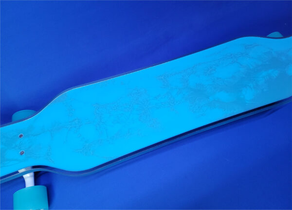 40" Platypus Blue Marble resin Longboard, Closeout - Image 3