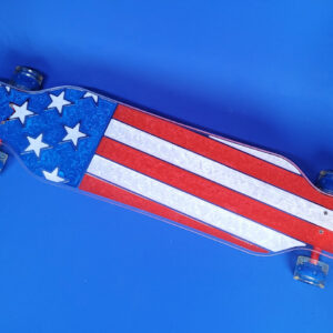 American Flag USA Custom Longboard 2024