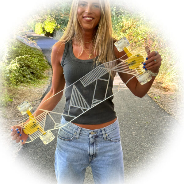 33" Skinny Ghost Web Penny board - Image 3