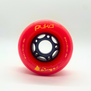 Puka Red Skate/Longboard Wheels 72x53mm 83A (Set of 4)