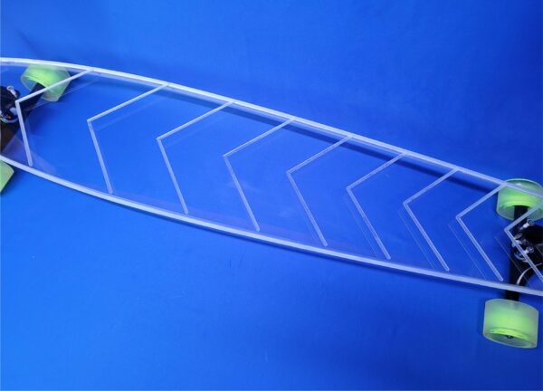 48" Pintail Chevron Longboard with 1" deck, Closeout - Image 2