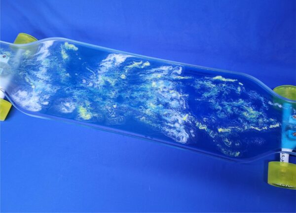 Resin Art Epoxy Painting CLOUD Longboard - Image 2