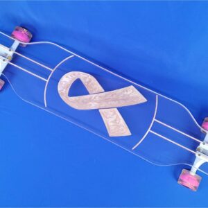 Breast Cancer Ribbon Pink Longboard B4BC