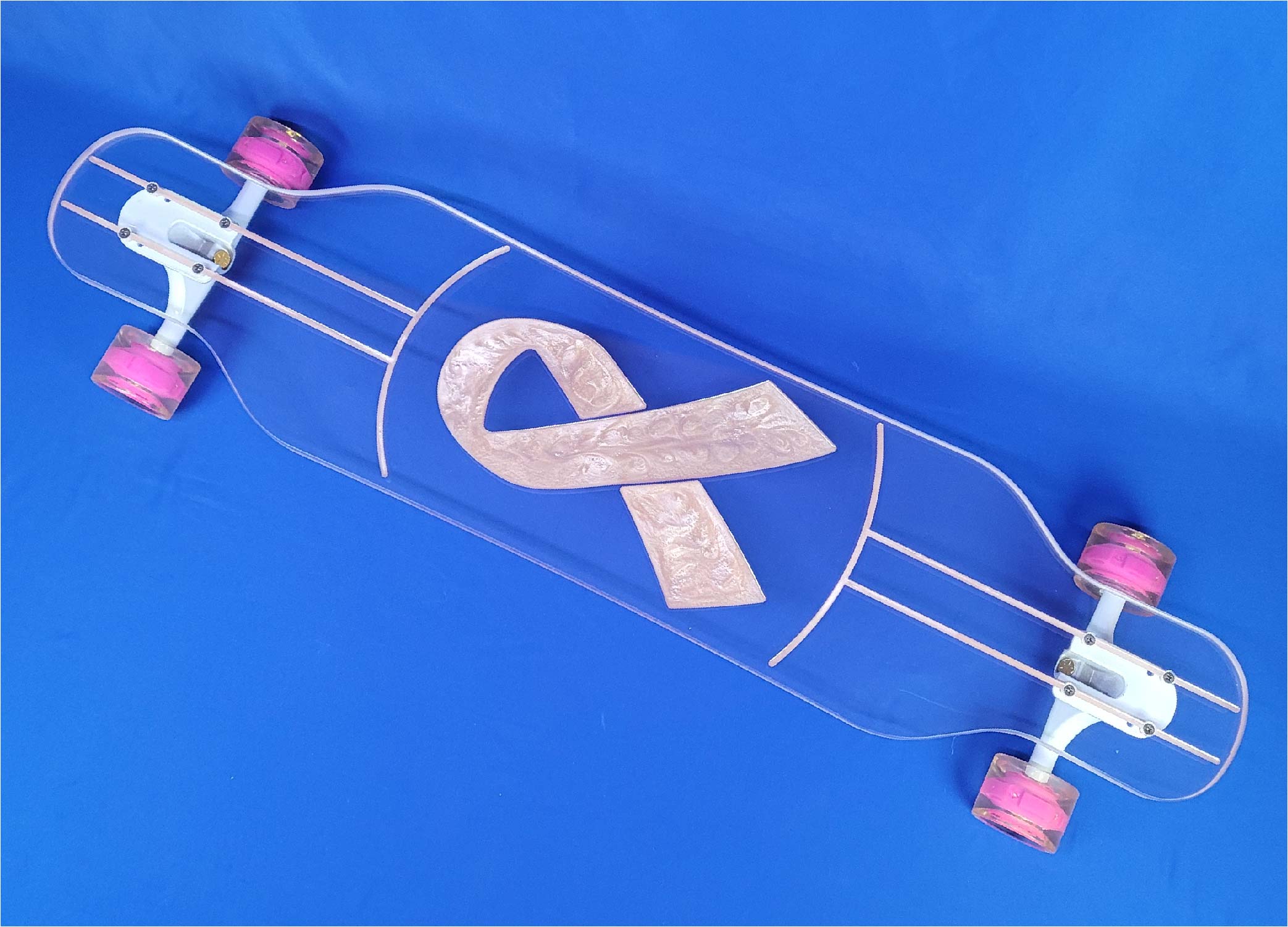 Breast Cancer Ribbon Pink Longboard B4BC