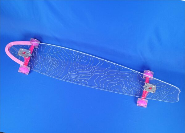 48" Pintail Topographic Longboard, Closeout