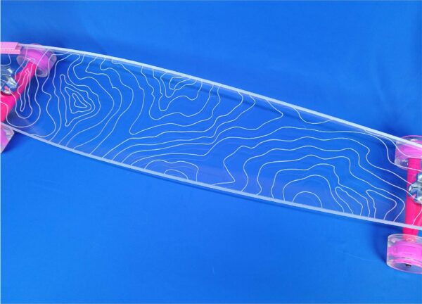 48" Pintail Topographic Longboard, Closeout - Image 2