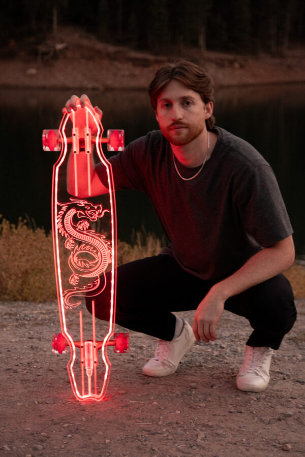 custom led clear acrylic longboards top 2024