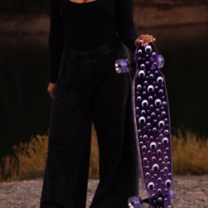 Googly Eyes Custom Longboard skateboards