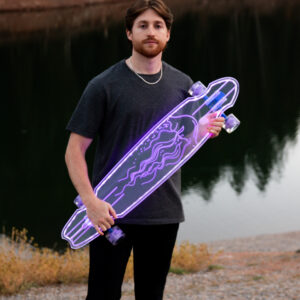 Electric LED Custom Longboard Jelly Fish