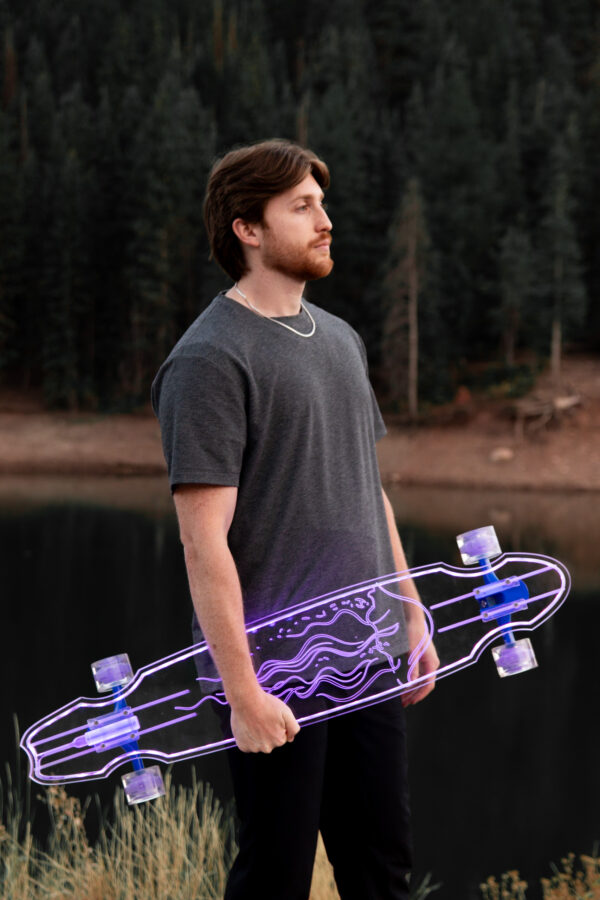 Electric LED Custom Longboard Jelly Fish