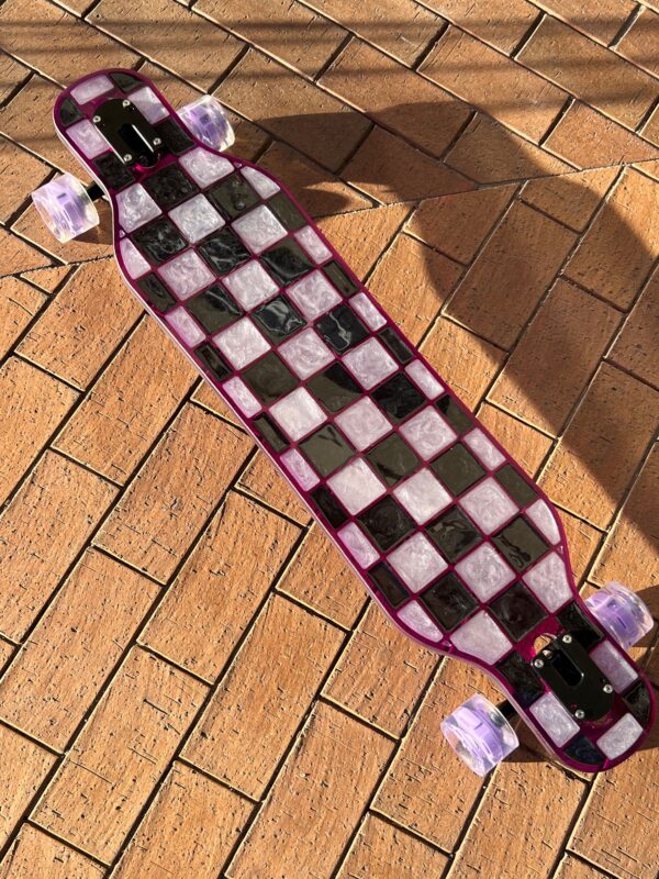 Vans Checkered Custom Longboard Dancing
