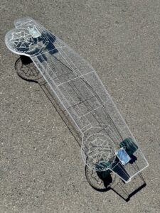 Custom longboard skateboard Cyber Truck