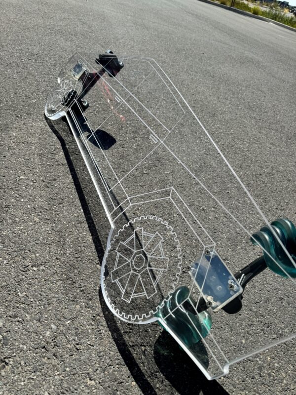 custom longboard skateboard cyber truck