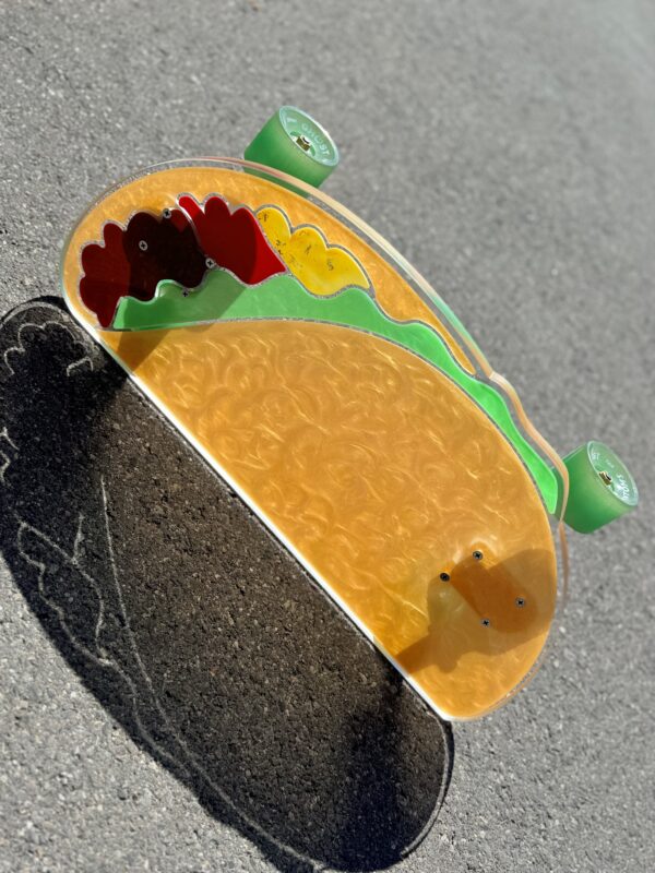 customized skateboard longboard TACO Tuesday