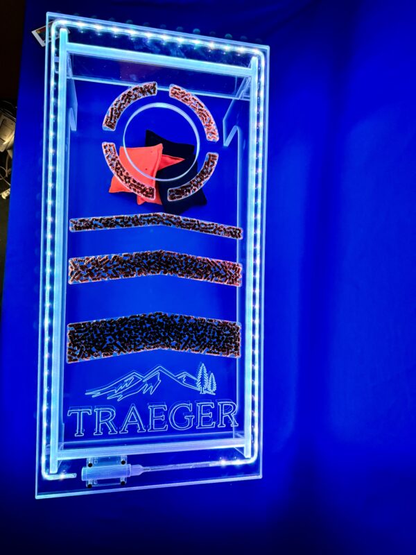 Clear Acrylic LED Cornhole Boards - Image 2