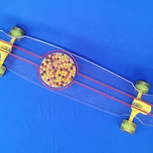 Longboard Custom Skittles Skateboard: Closeout