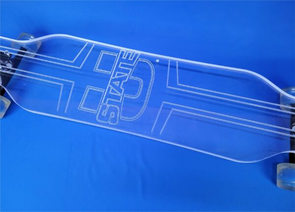 Utah State Aggies Custom Acrylic Longboard, Closeout - Image 2