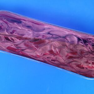 Resin Art Epoxy Painting Blood Swirl Longboard