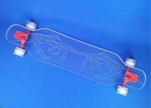 Skeleton Hands Custom longboard