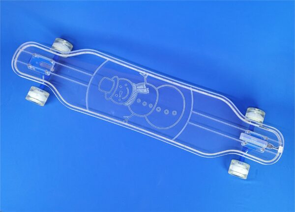 Electric LED Custom Longboard SNOWMAN