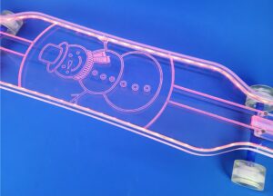 Electric LED Custom Longboard SNOWMAN